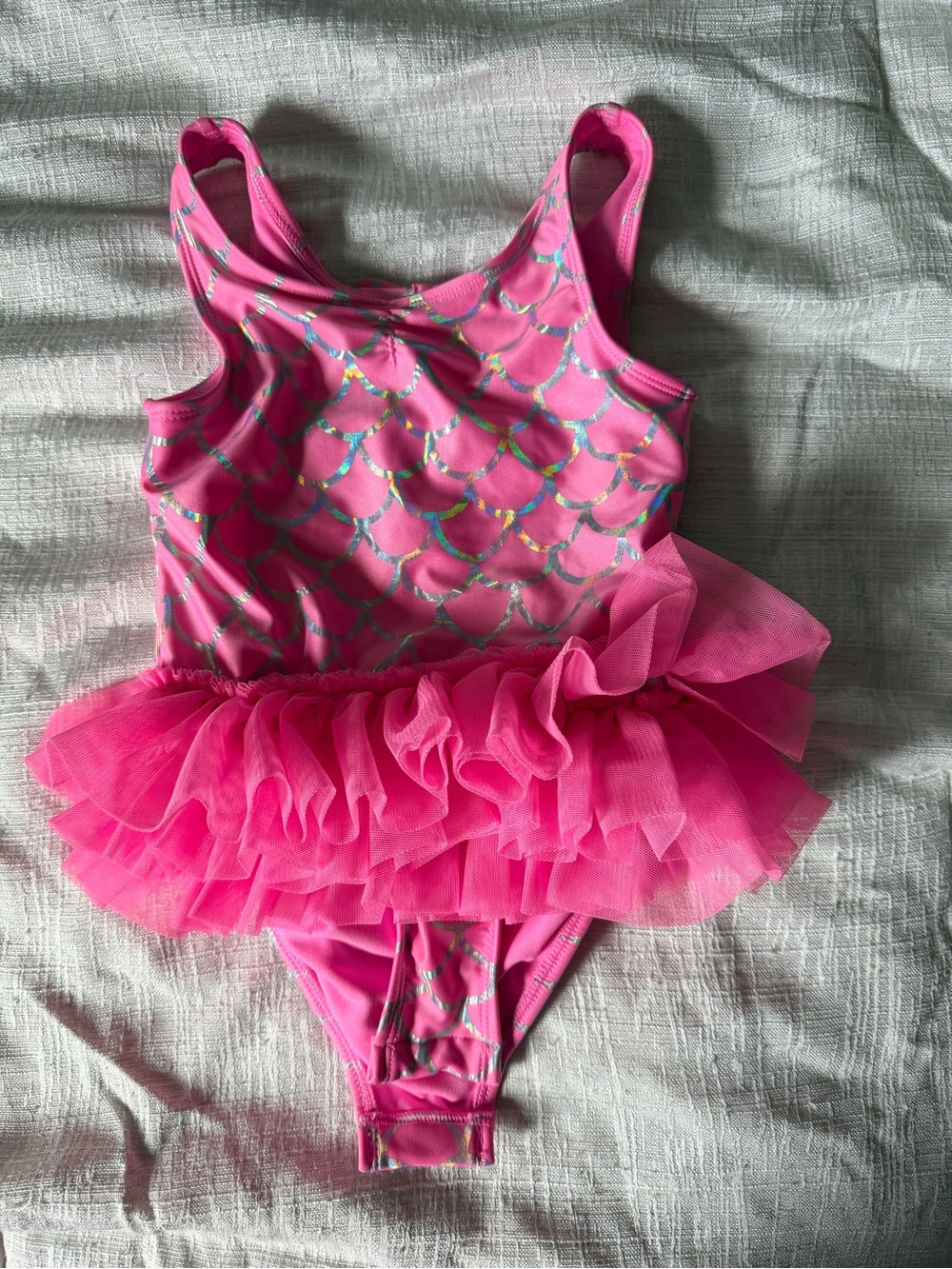 Hot Pink Tulle Tutu One-Piece Swimsuit girls